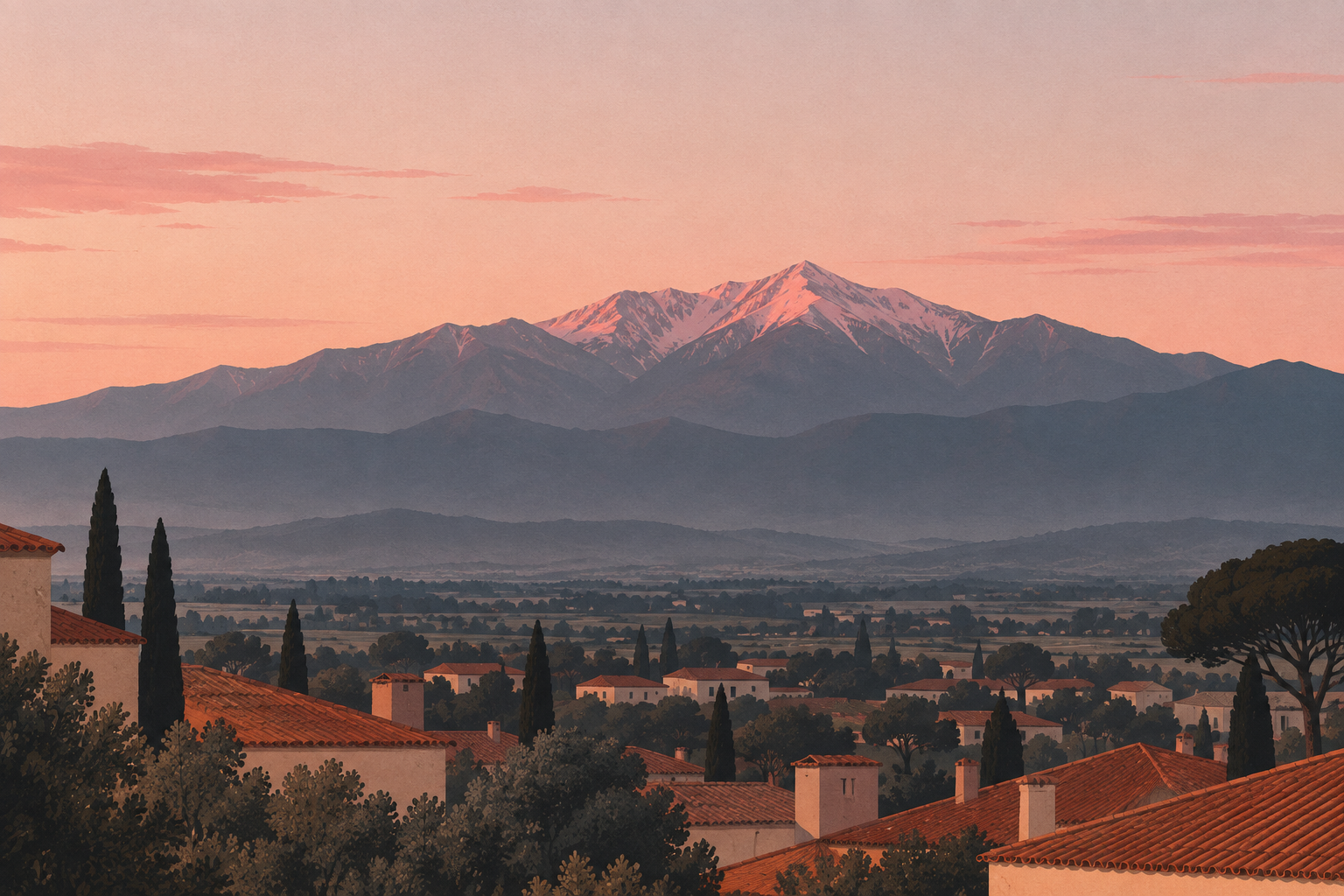 Le Canigou au petit matin